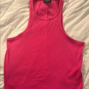 J. Crew Women's Pink Ribbed Tank Top